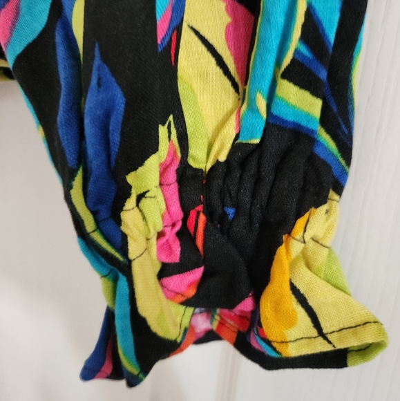 TABITHA BROWN LINEN BLEND OFF THE SHOULDER TOP SZ XXS - Picture 5 of 5